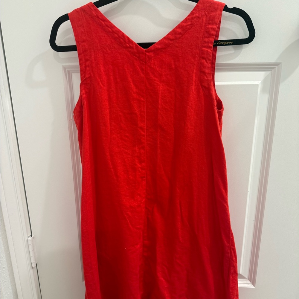 Old‎ Navy Vibrant Red V-Neck Dress - Picture 3 of 5